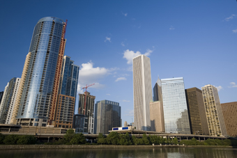 Chicago River northeast banl